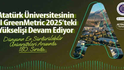 Atatürk Üniversitesinin UI GreenMetric 2025’teki yükselişi devam ediyor