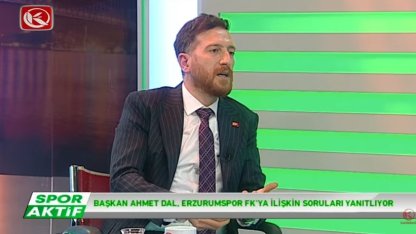 Başkan Ahmet Dal, Spor Aktif programına konuk oldu