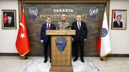 Çalkın, Sakarya Emniyet Müdürü Mehmet Ömür Saka'yı ziyaret etti
