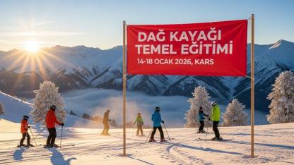 Dağ kayağı temel seviye eğitimi Sarıkamış’ta yapılacak