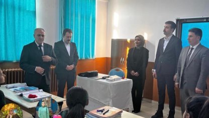 Diyadin İlçe Millî Eğitim Müdürü Işık, okulları ziyaret ediyor