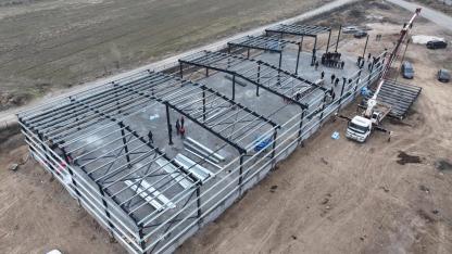 Iğdır'da  soğuk hava deposunun temeli atıldı