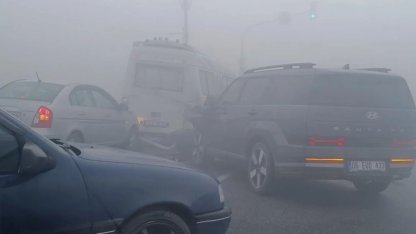 Iğdır’da siste zincirleme trafik kazası