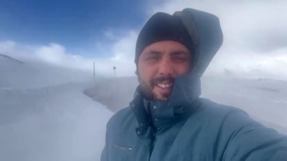 Kar ve tipi Palandöken geçidinde ulaşım aksatıyor