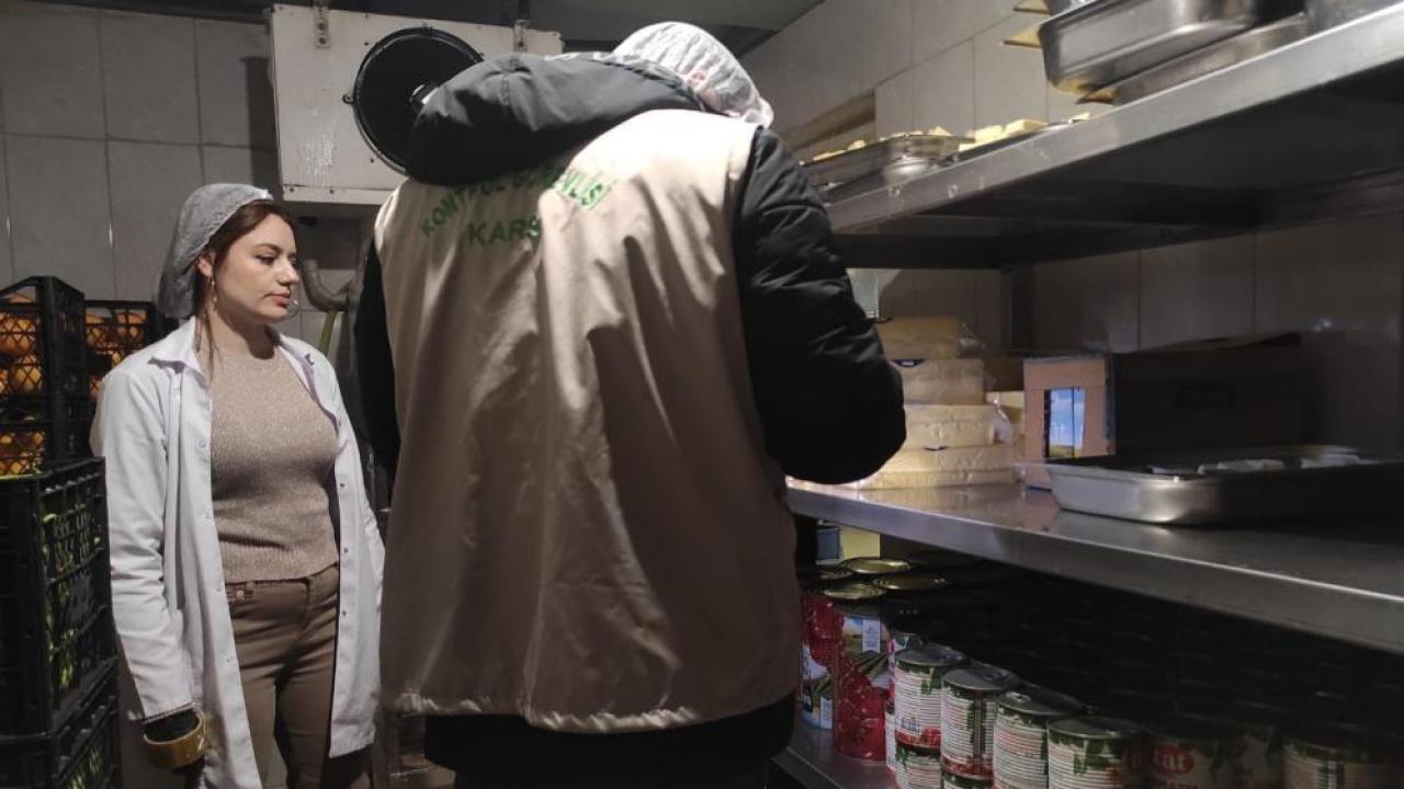 Kars’ta gıda kontrolleri sürüyor