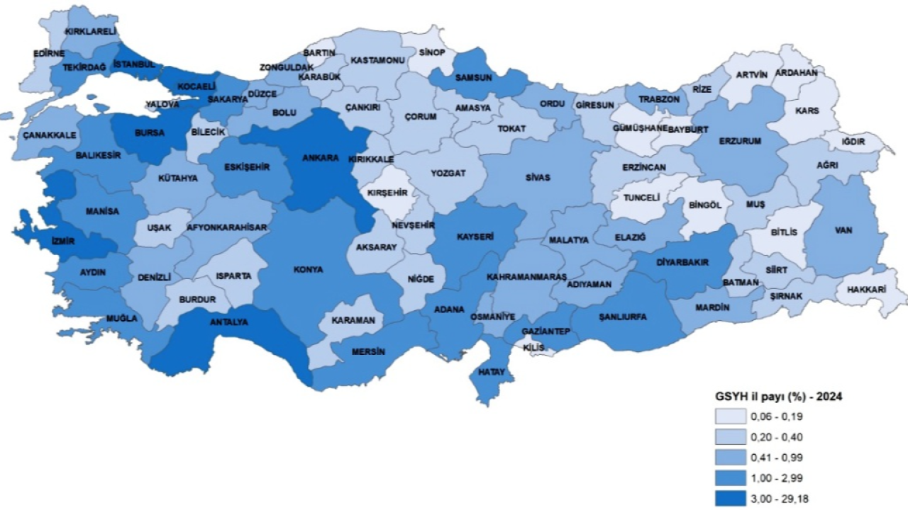 Kars’ta kişi başına GSYH 302 bin 089 TL olarak gerçekleşti