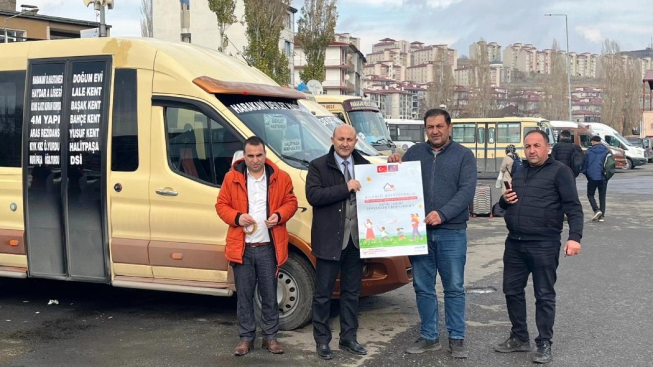 Kars’ta Koruyucu Aile Hizmeti toplu taşıma esnafına anlatıldı
