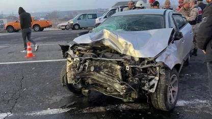 Kars’ta trafik kazası: 3 yaralı