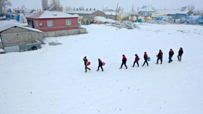 Kars'ta veteriner hekimler, her koşulda sahada