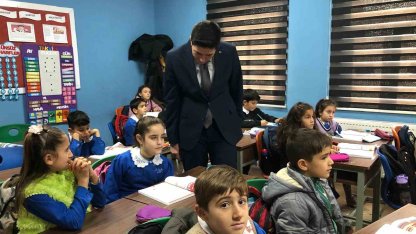 Kaymakam Fatih Erdoğan’dan köy okullarına ziyaret