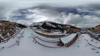 Palandöken’de kar keyfi