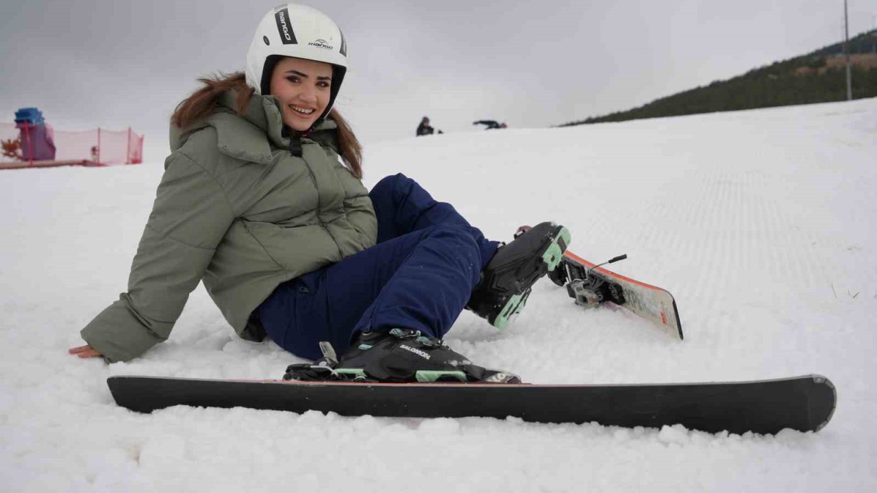 Palandöken’de kayak keyfi başladı