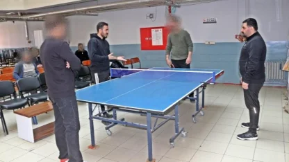 Patnos Açık Ceza İnfaz Kurumu’nda masa tenisi turnuvası düzenlendi