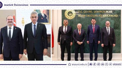 Rektör Hacımüftüoğlu, Bakan Memişoğlu ve Bakan Kurum’u ziyaret etti