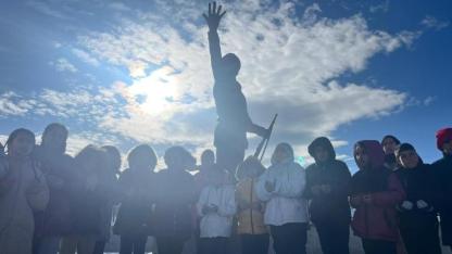 Sarıkamış’ta öğrenciler şehitler için dua etti