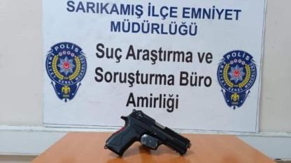 Sarıkamış’ta silah ele geçirildi