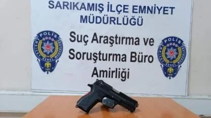 Sarıkamış’ta silah ele geçirildi