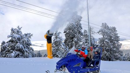 Sarıkamış’ta suni karlama sistemleri test ediliyor