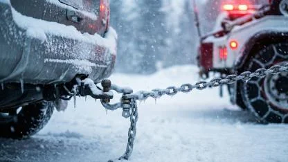 Selim'de kar nedeniyle mahsur kalan 2 araç kurtarıldı