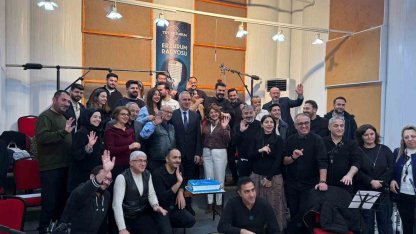 TRT Erzurum Radyosu'nda 65. yıl pastası