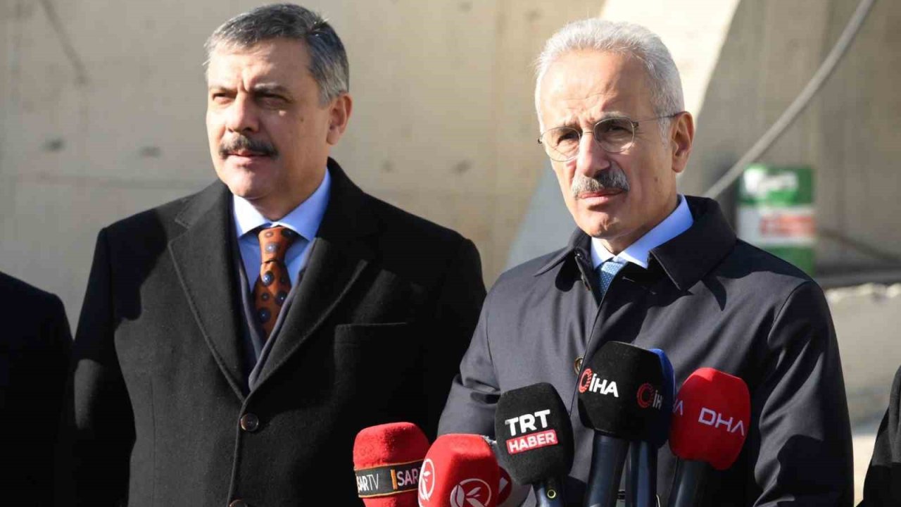 Ulaştırma ve Altyapı Bakanı Uraloğlu: &quot;2026 yılının ilk yarısı içerisinde tüneli hizmete açmış olacağız&quot;