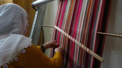 Yöresel cacım dokuma geleneği yaşatılıyor