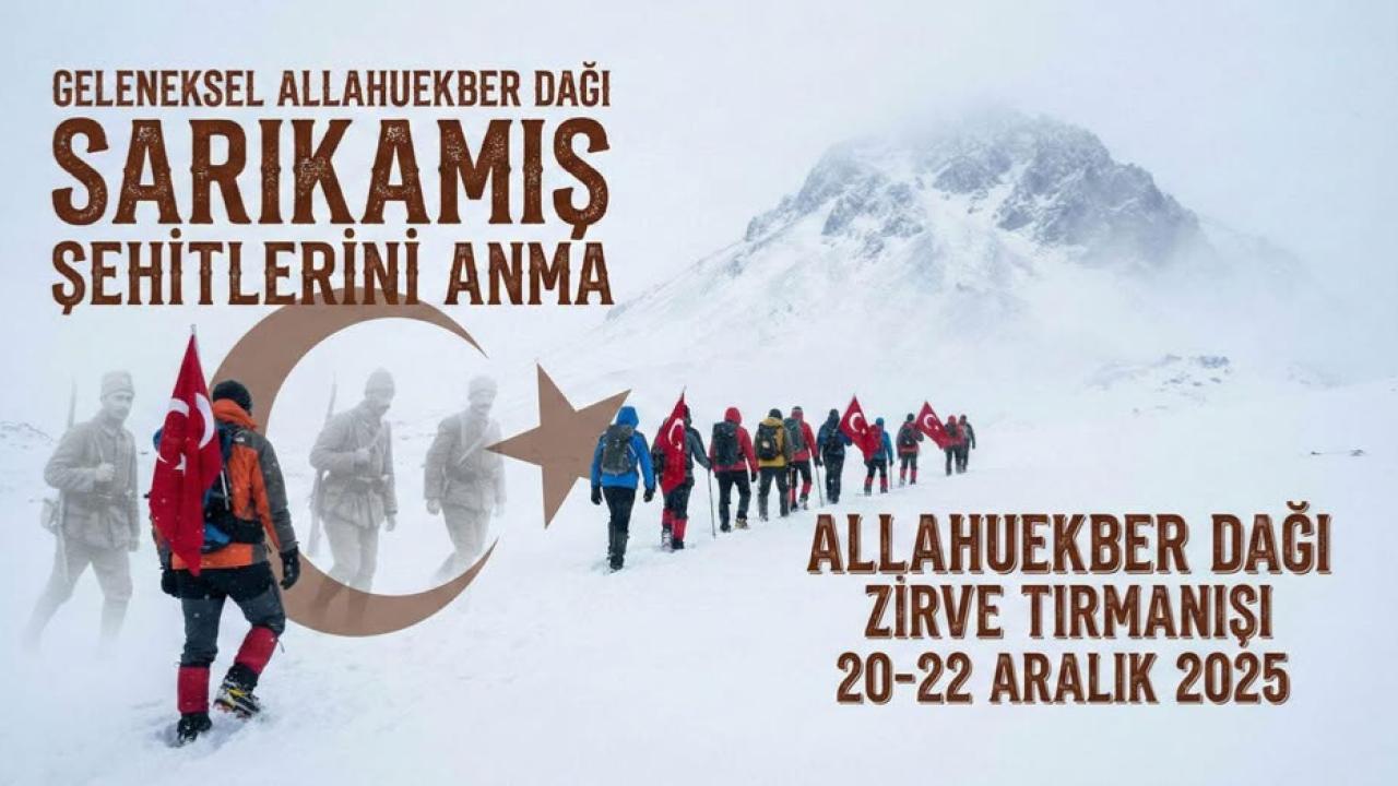 Yüzlerce dağcı Allahuekber Dağı’nda buluşacak