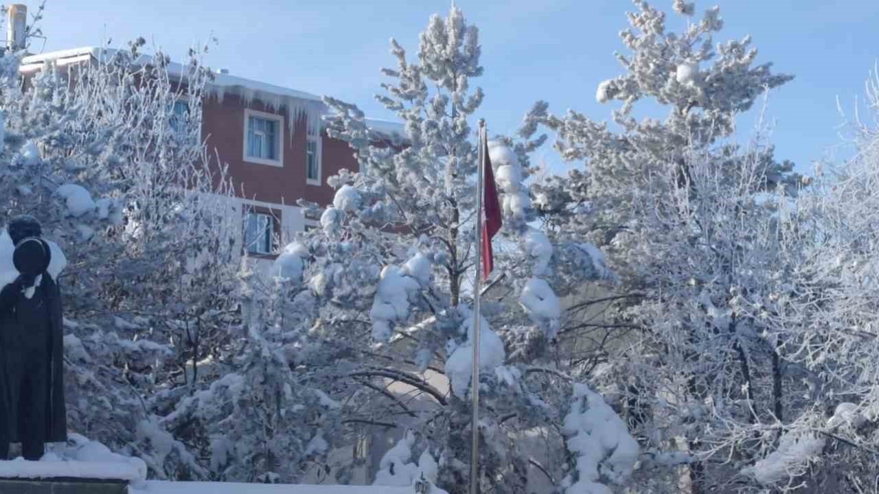 Aşkale’de dondurucu soğuklar hayatı felç etti
