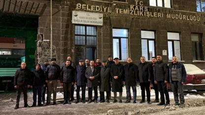 Başkan Senger, karla mücadele çalışmalarını inceledi