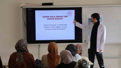 Erzurum'da kursiyerlere verem eğitimi verildi