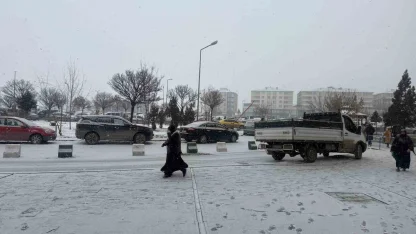 Iğdır’da kar yağışı yeniden başladı