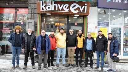 Kars Kahve Evi, gazetecileri ağırladı