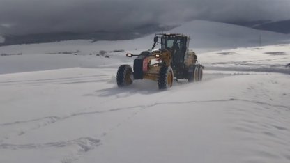 Kars’ta 11 köy yolu ulaşıma kapalı bulunuyor