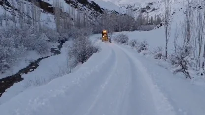 Kars’ta 130 köy yolu ulaşıma kapandı