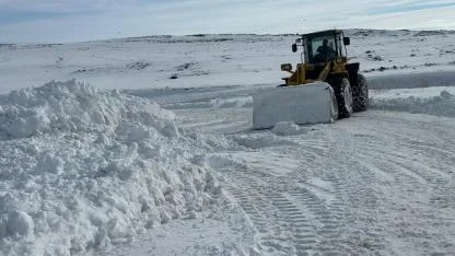 Kars’ta 143 köy yolu ulaşıma kapandı