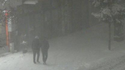 Kars’ta kar yağışı ve fırtına etkili oldu