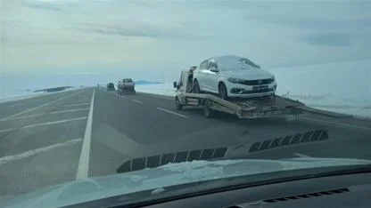 Kars’ta çekiciler yoğun mesai harcıyor