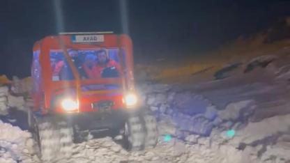 Kars’ta hasta için amfibi araç devrede