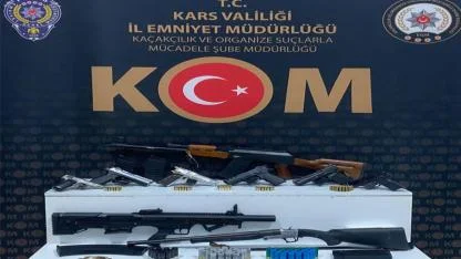 Kars’ta ruhsatsız silah operasyonları gerçekleştirildi