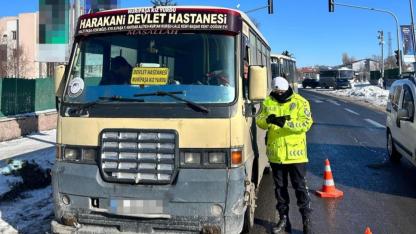 Kars’ta toplu taşıma araçlarına trafik denetimi