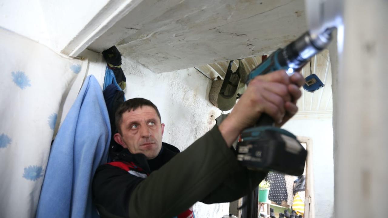 Kars'ta yaşlıların evine karbonmonoksit kalkanı