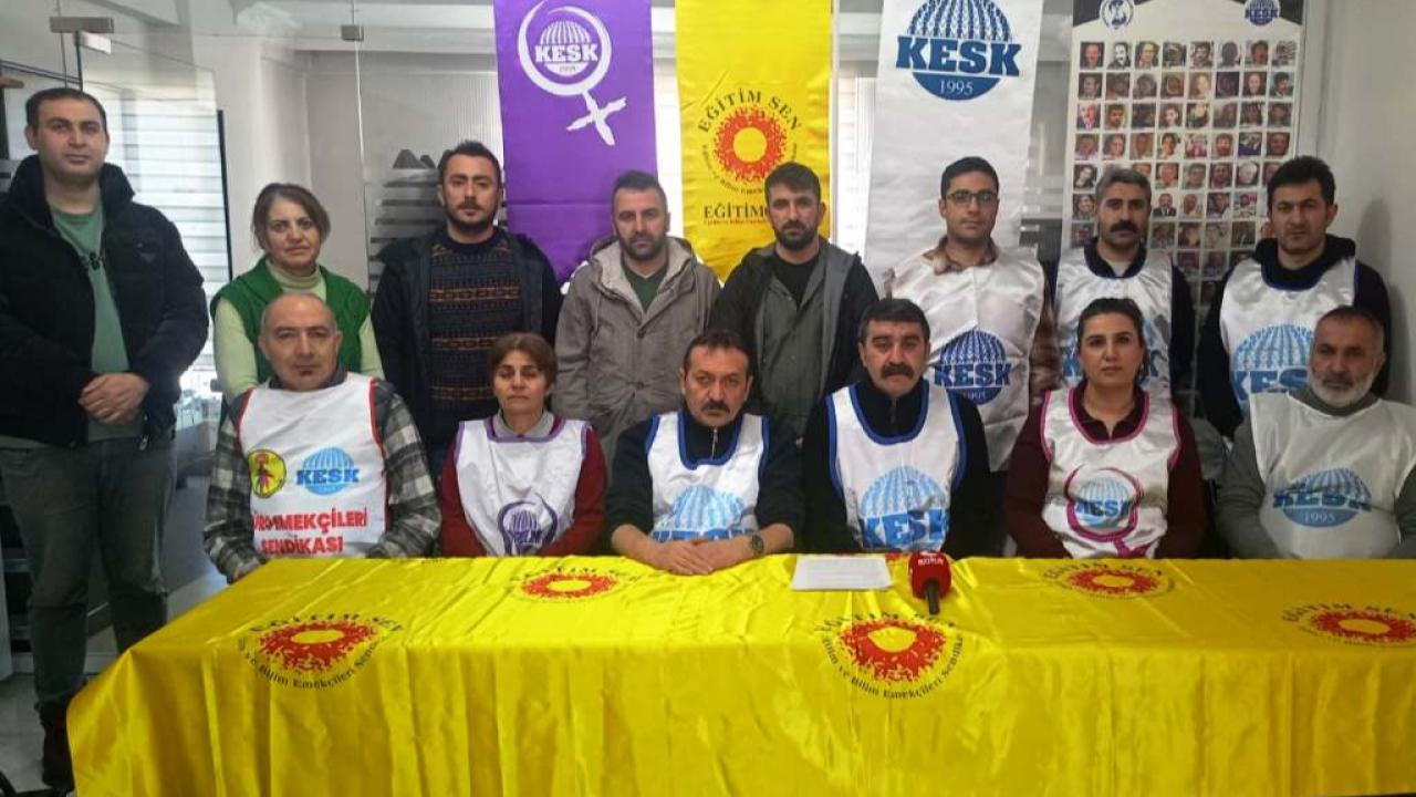 KESK Kars Şubeler Platformu İş bıraktı