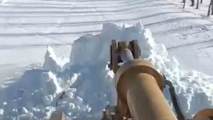 Köy yolları için zorlu mücadele