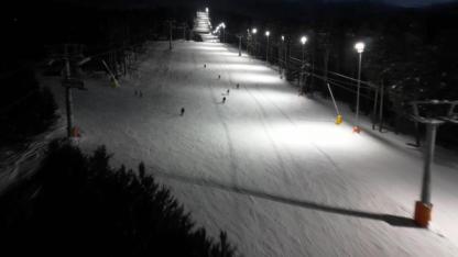 Sarıkamış’ta gece kayağı keyfi