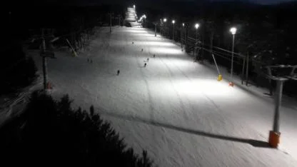 Sarıkamış’ta gece kayağı keyfi