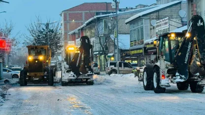 Patnos’ta kar temizliği