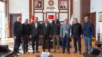 Rektör Çakmak, DAGC ve DGF yönetimini kabul etti