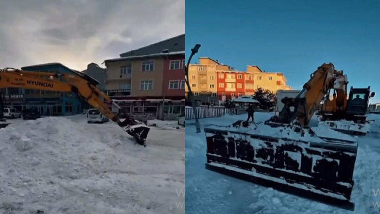 Selim’de karla mücadele devam ediyor