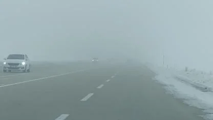 Yoğun sis, sürücülere zor anlar yaşattı