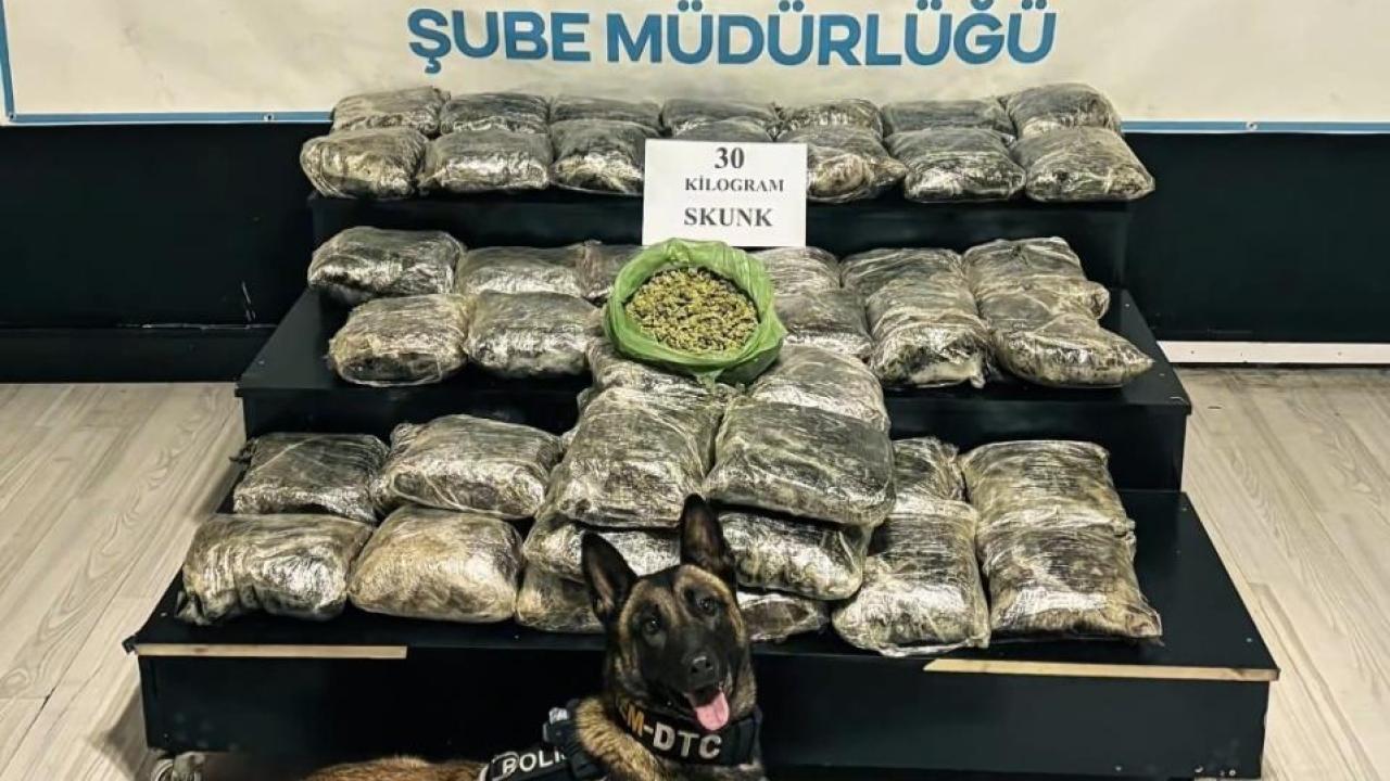Yüksekova’da 30 kilo Skunk ele geçirildi